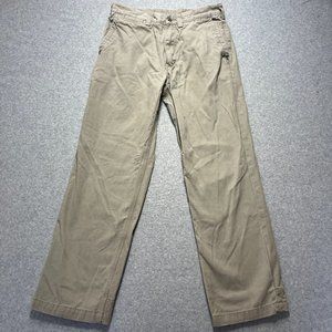 Duluth Trading Pants Mens 32x30 Beige Ballroom Khaki Straight (Measure 31x28)